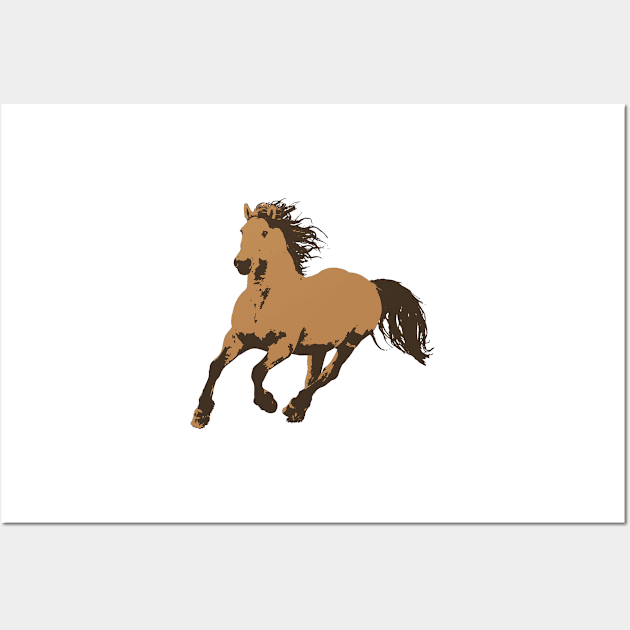 Horse gallop gift idea present Wall Art by Shadowbyte91